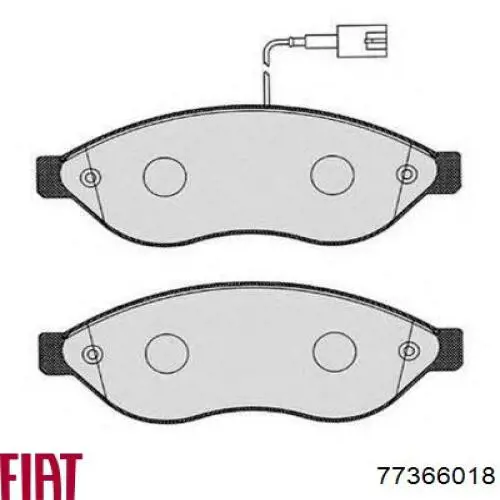 Гальмівні колодки Fiat/Alfa/Lancia 77366018 ціна, від 30.58 USD