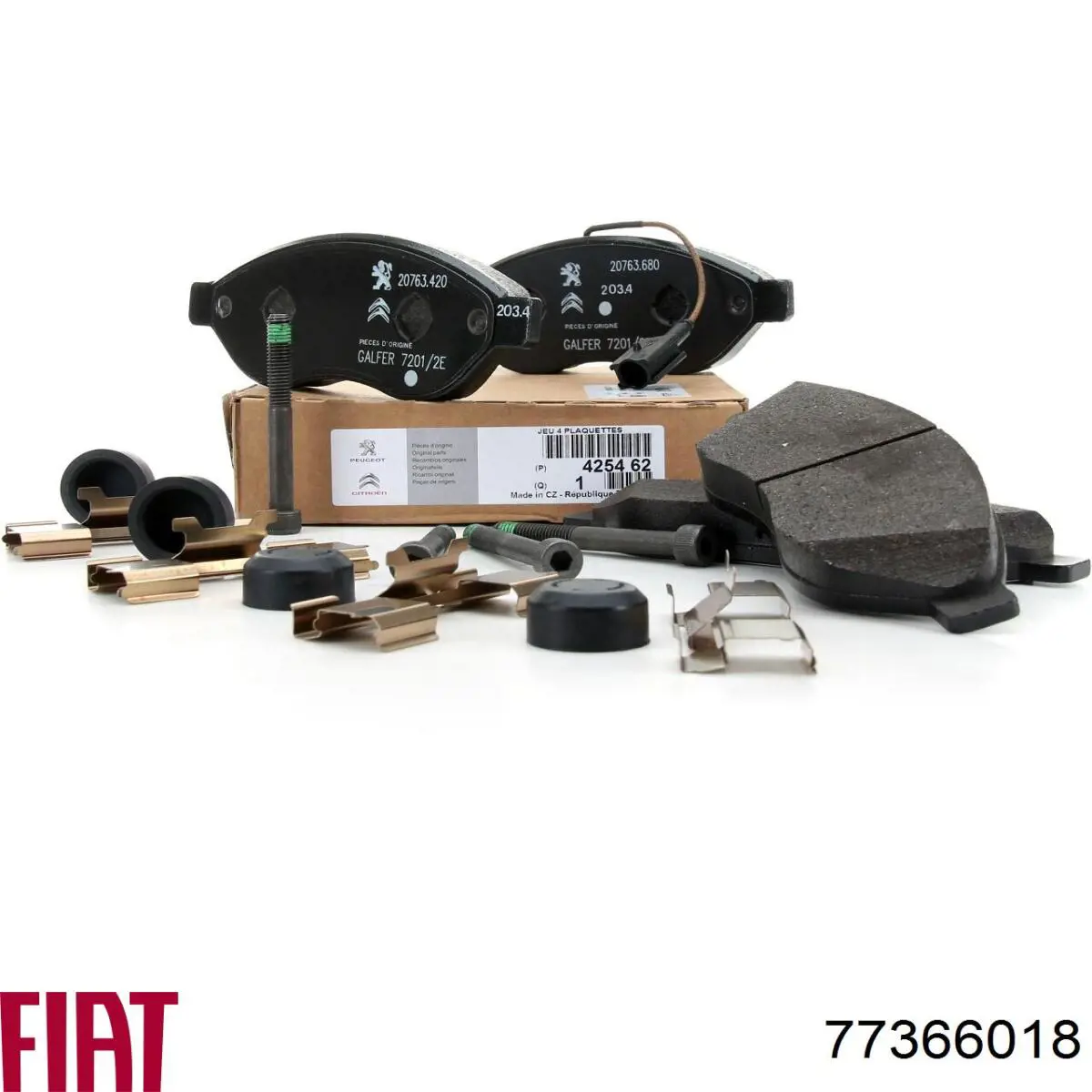 Передні тормозні колодки 77366018 Fiat/Alfa/Lancia