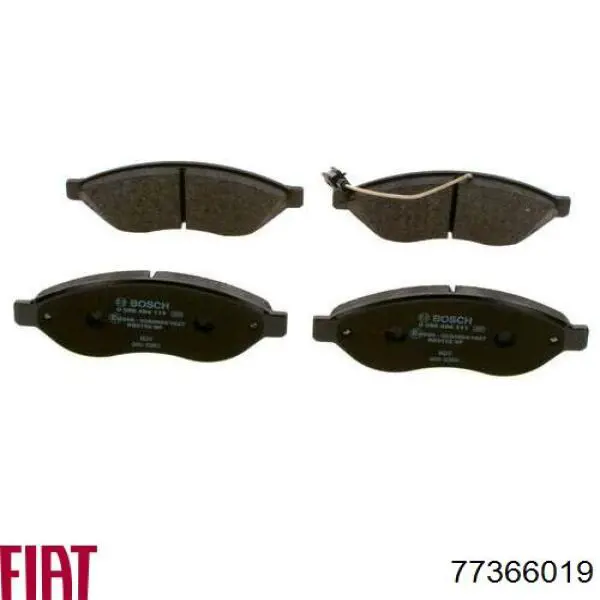Тормозні колодки Fiat/Alfa/Lancia 77366019
