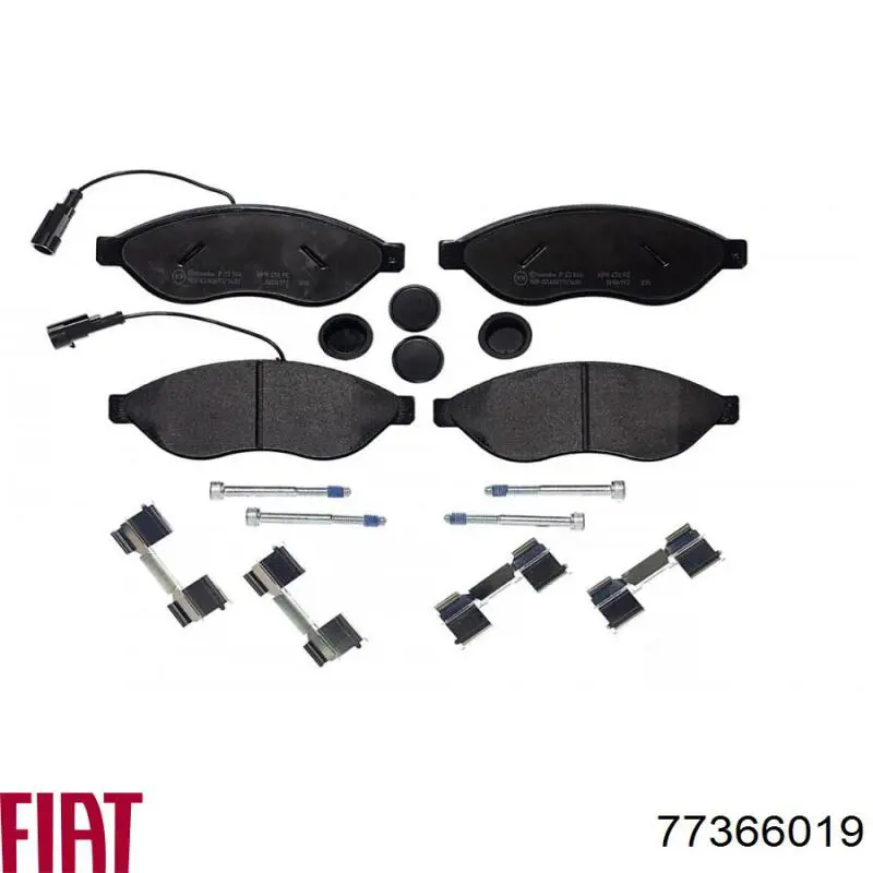 Купити 77366019 Fiat/Alfa/Lancia Колодки гальмівні передні, дискові