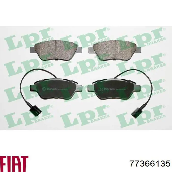 Передні тормозні колодки 77366135 Fiat/Alfa/Lancia