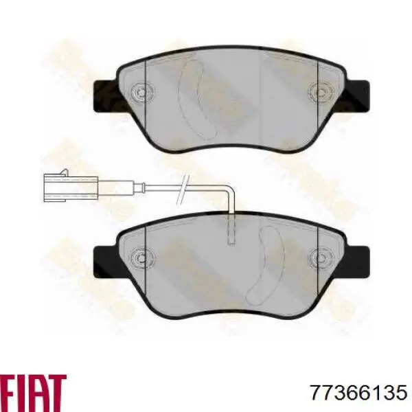 Гальмівні колодки Fiat/Alfa/Lancia 77366135 ціна, від 30.03 USD