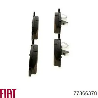 77366378 Fiat/Alfa/Lancia Передні гальмівні колодки