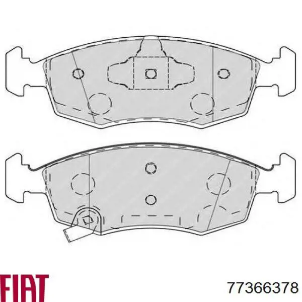 Гальмівні колодки Fiat/Alfa/Lancia 77366378 ціна, від 30.01 USD