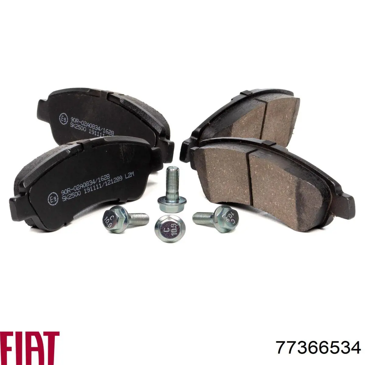 Гальмівні колодки Fiat/Alfa/Lancia 77366534 ціна, від 30.78 USD