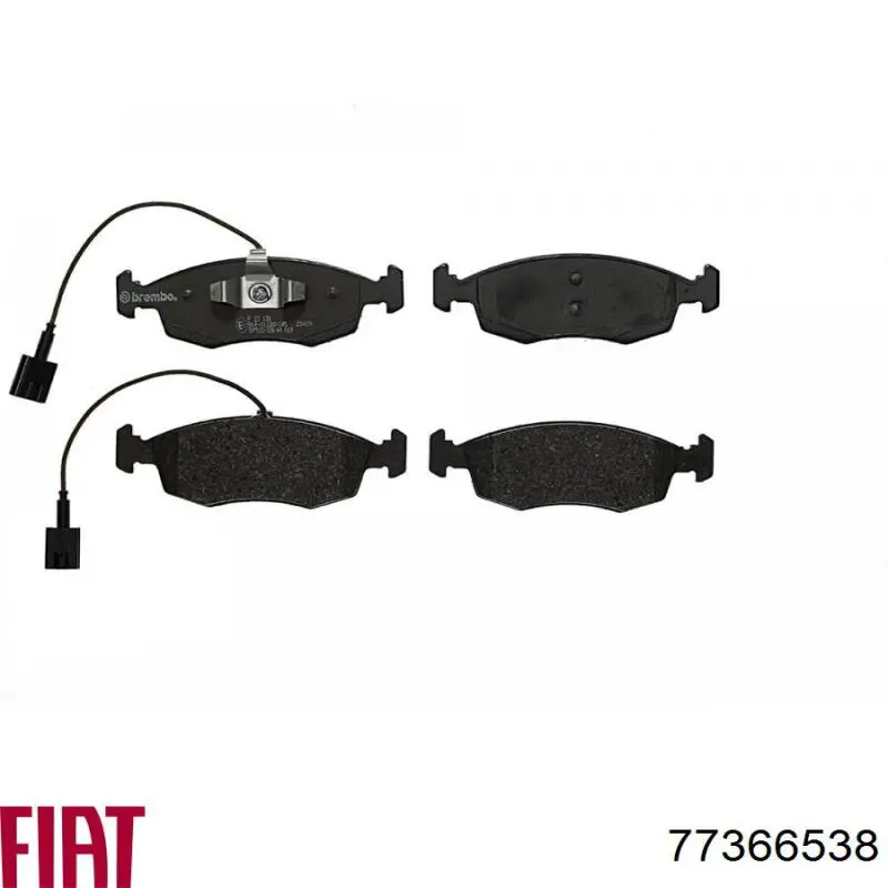 Гальмівні колодки Fiat/Alfa/Lancia 77366538 ціна, від 25.91 USD