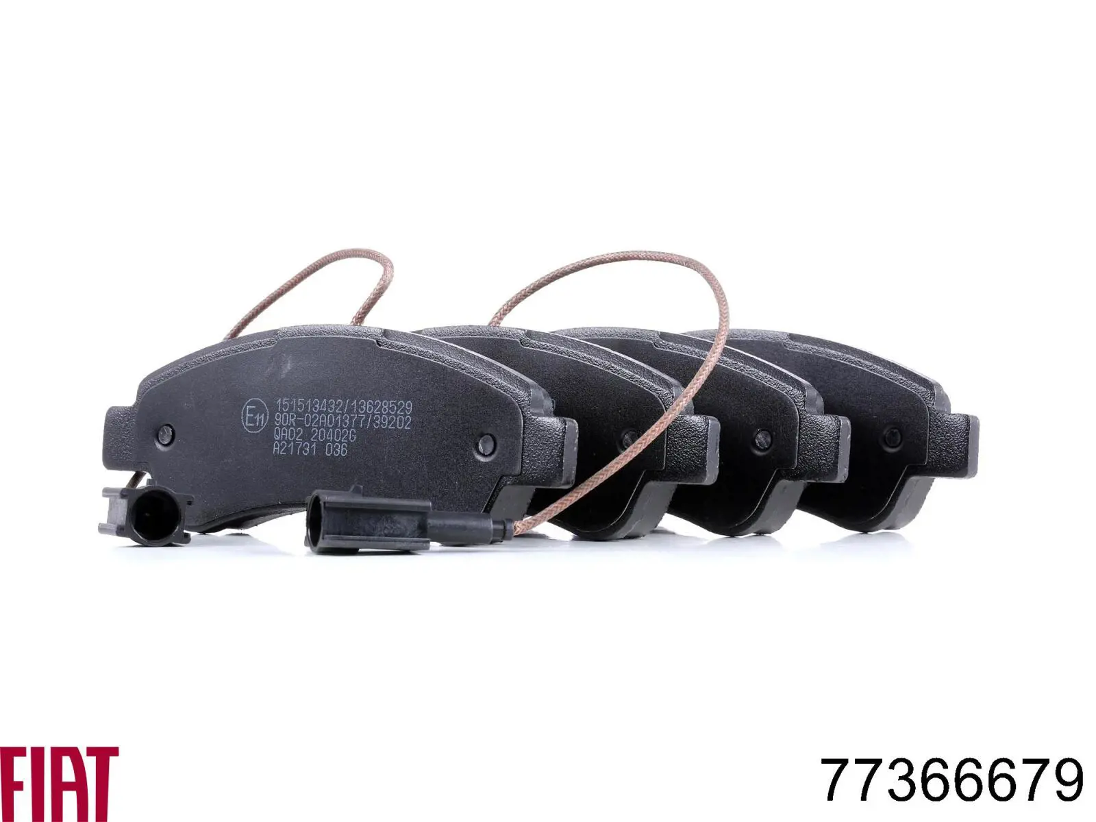 77366679 Fiat/Alfa/Lancia Колодки гальмівні задні, дискові