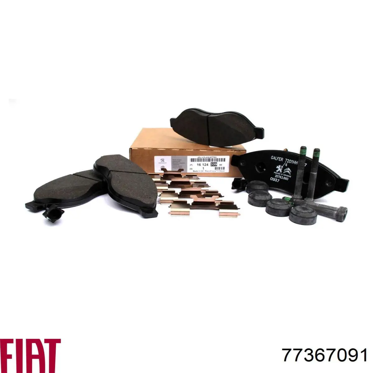 Передні тормозні колодки 77367091 Fiat/Alfa/Lancia