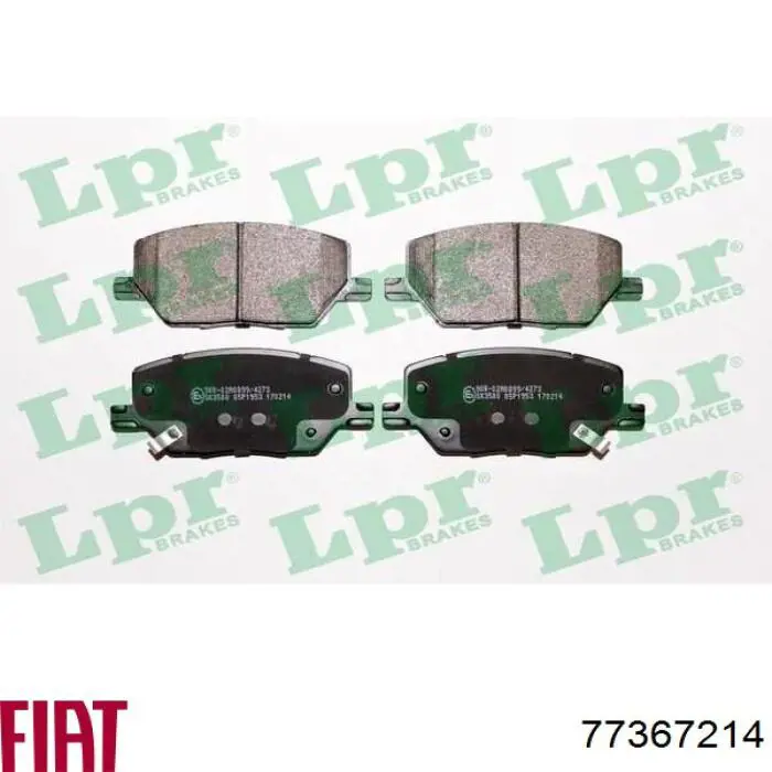 Гальмівні колодки Fiat/Alfa/Lancia 77367214 ціна, від 40.29 USD