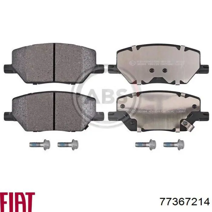 77367214 Fiat/Alfa/Lancia Передні гальмівні колодки