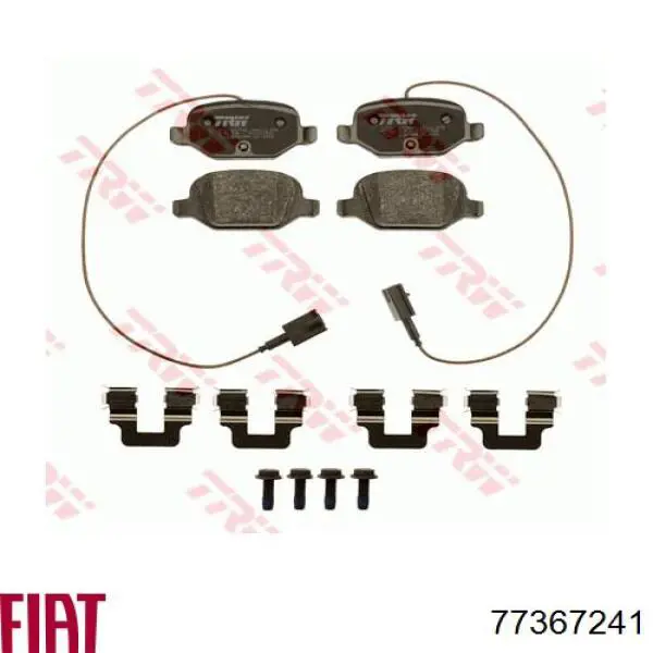 77367241 Fiat/Alfa/Lancia Передні гальмівні колодки