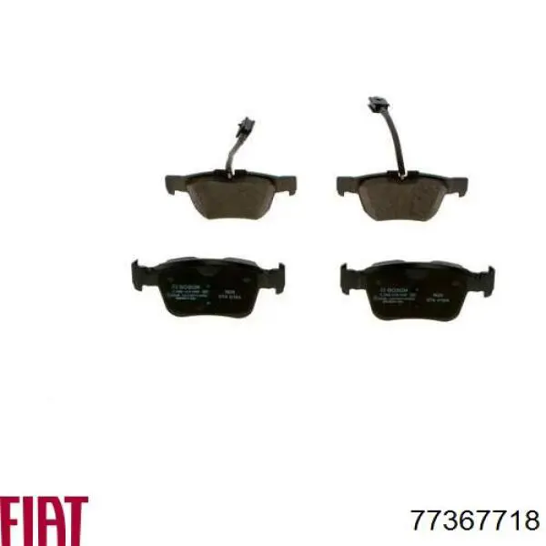 77367718 Fiat/Alfa/Lancia Колодки гальмівні задні, дискові