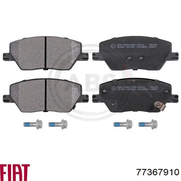 Передні тормозні колодки 77367910 Fiat/Alfa/Lancia