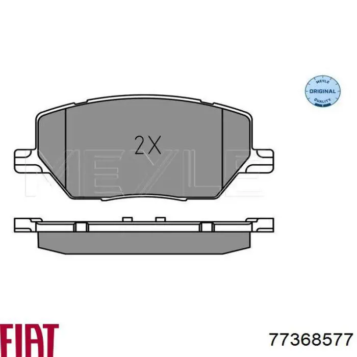 Гальмівні колодки Fiat/Alfa/Lancia 77368577 ціна, від 50.25 USD