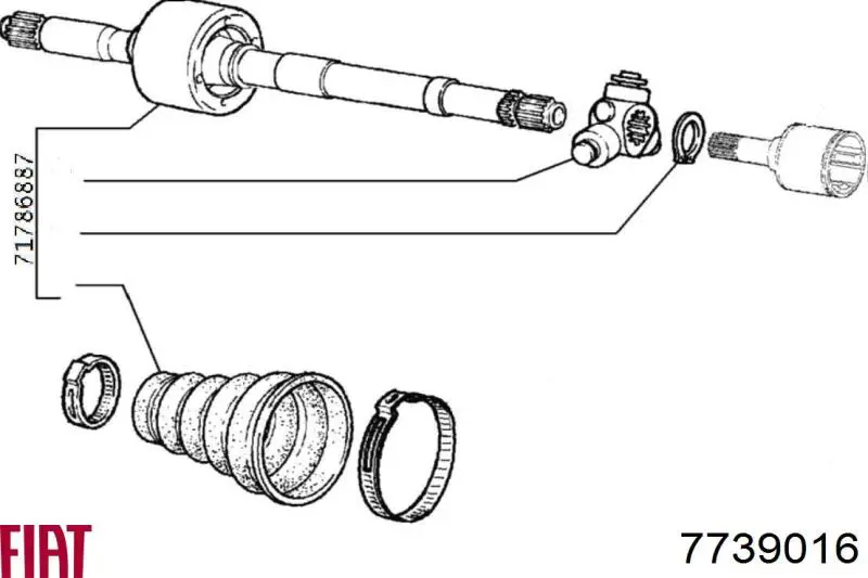 Піввісь (привід) передня, права 491664 Maxgear