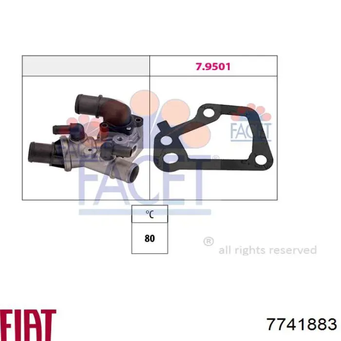 Термостат 7741883 Fiat/Alfa/Lancia
