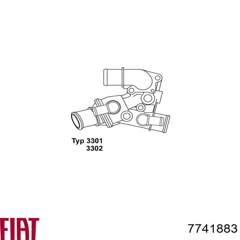 Автомобільний термостат Fiat/Alfa/Lancia 7741883 ціна, від 31.24 USD