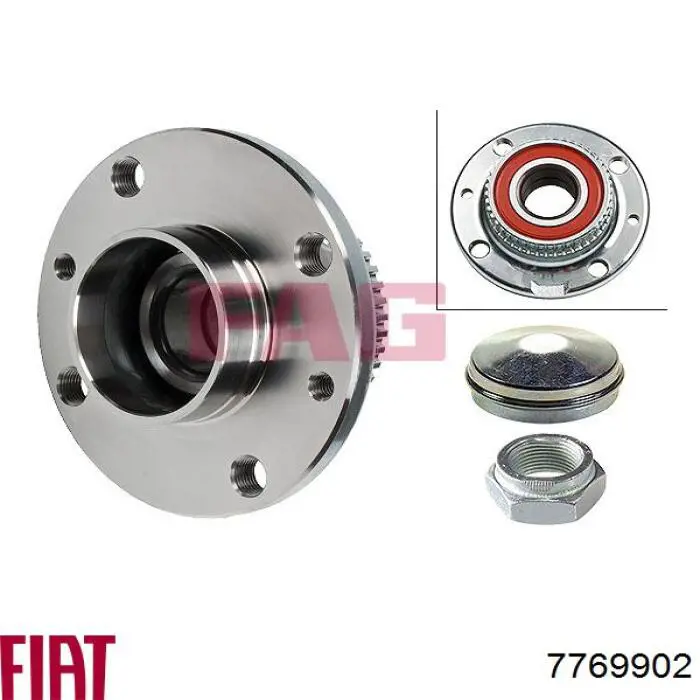 Маточини задніх коліс Fiat/Alfa/Lancia 7769902 ціна, від 29.83 USD
