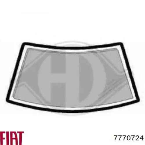Прокладка лобового скла на Fiat Punto I 176