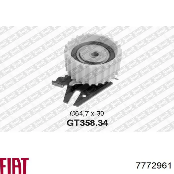 Ролик натяжителя ременя газорозподілу Fiat/Alfa/Lancia 7772961 ціна, від 50.16 USD