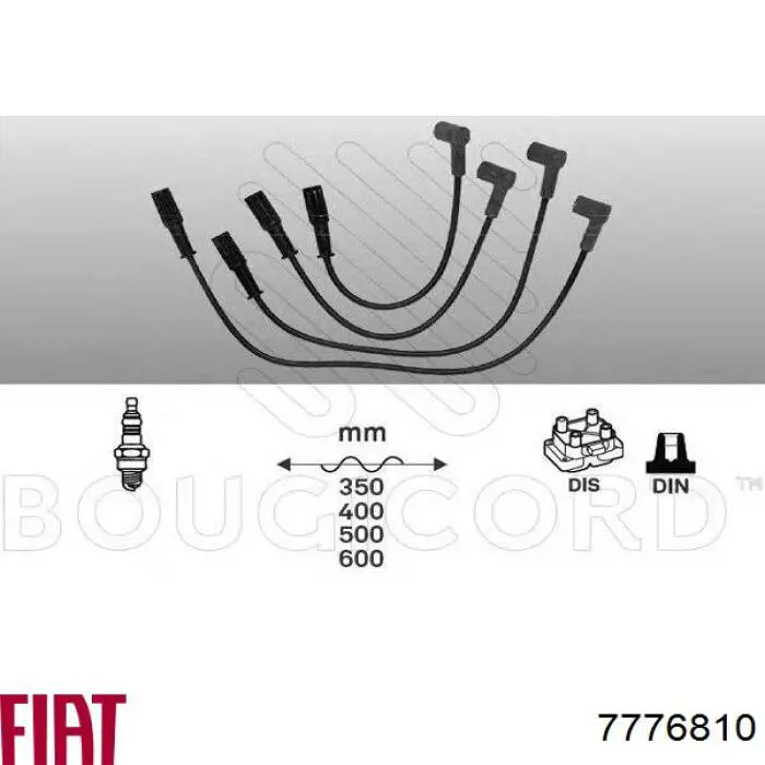Дроти запалювання Fiat/Alfa/Lancia 7776810 ціна, від 10.71 USD
