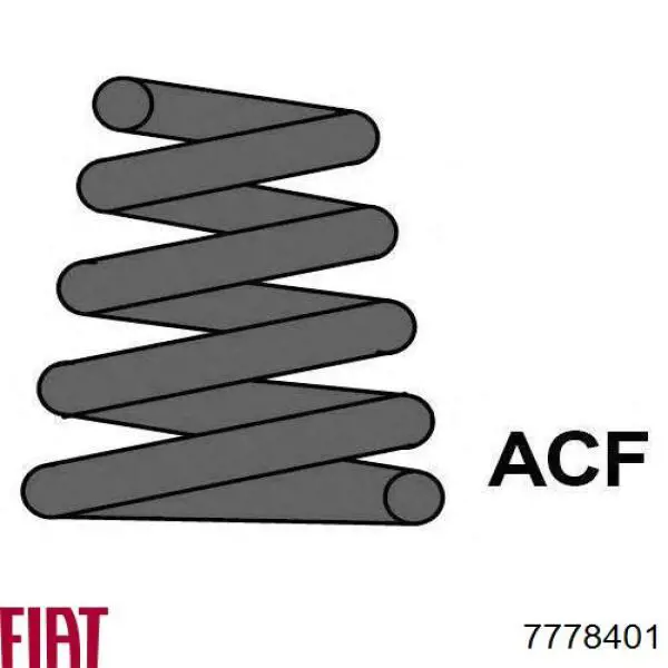 Купити 7778401 Fiat/Alfa/Lancia Гвинтова пружина підвіска