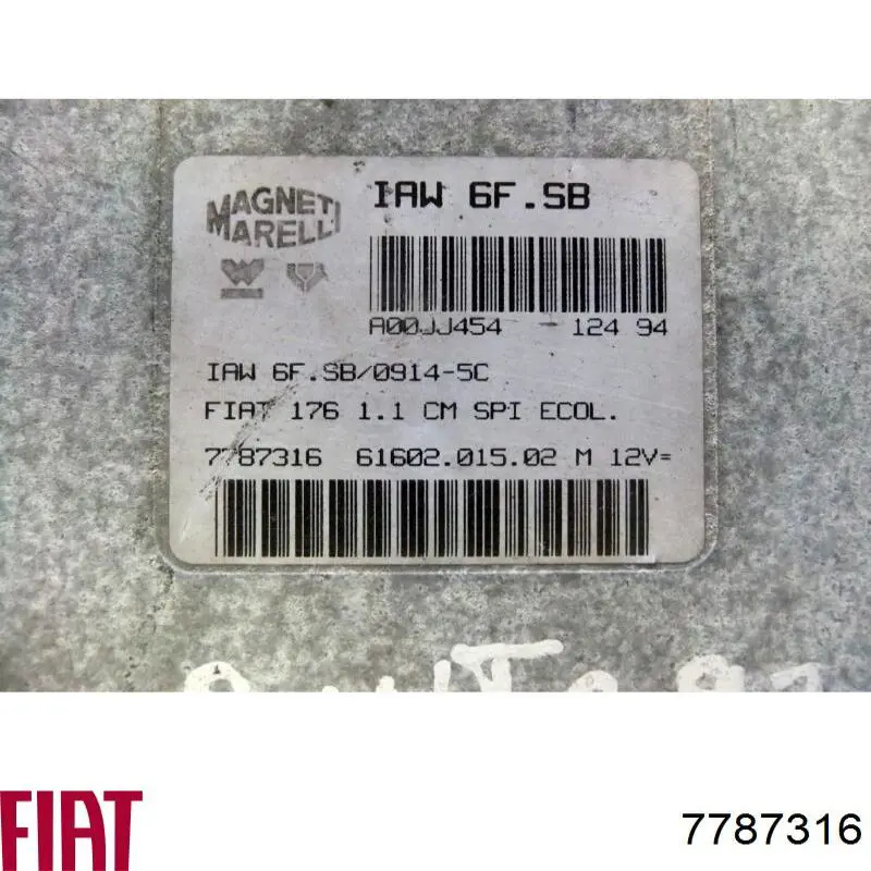  Fiat/Alfa/Lancia 7787316 ціна, від 14.06 USD