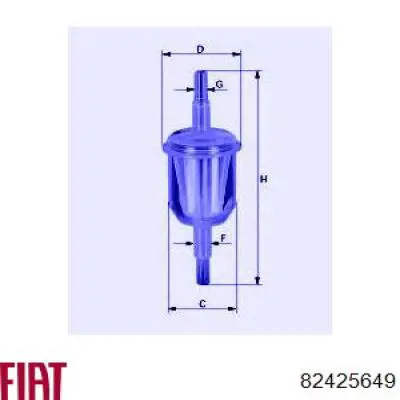 Купити 82425649 Fiat/Alfa/Lancia Фільтр-відстійник палива грубої очистки