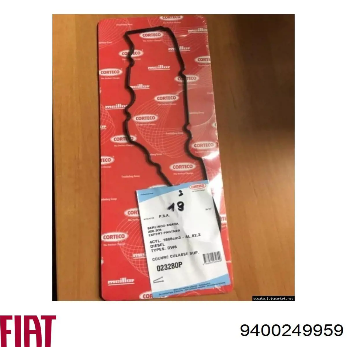 Купити 9400249959 Fiat/Alfa/Lancia Прокладка клапанної кришки двигуна, верхня
