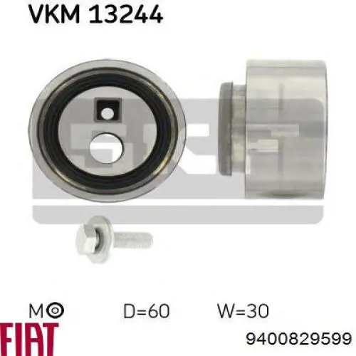 Ролик натяжителя ременя газорозподілу Fiat/Alfa/Lancia 9400829599 ціна, від 16.42 USD