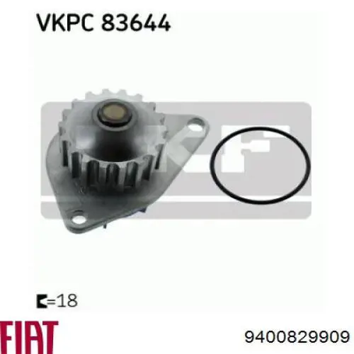 9400829909 Fiat/Alfa/Lancia Ролик натягувач