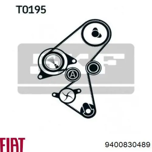 Зубчастий ремінь Fiat/Alfa/Lancia 9400830489 ціна, від 18.58 USD