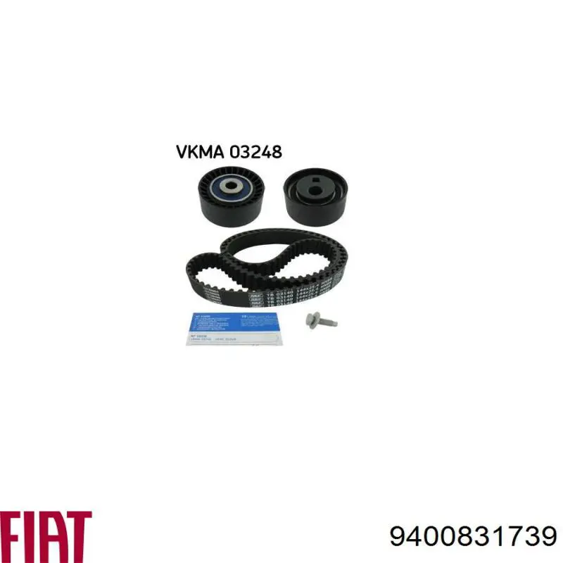 Комплект ГРМ Fiat/Alfa/Lancia 9400831739 ціна, від 64.07 USD