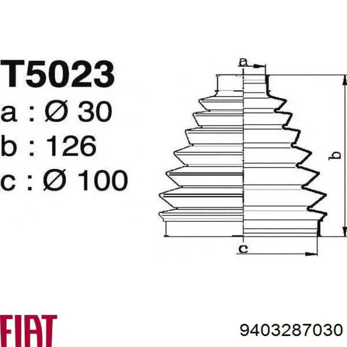  9403287030 Fiat/Alfa/Lancia