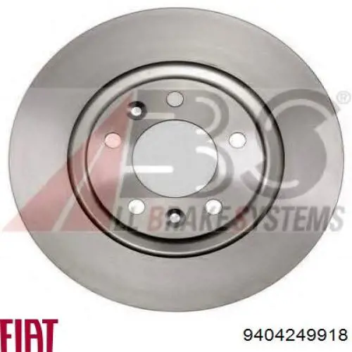 9404249918 Fiat/Alfa/Lancia диск гальмівний задній