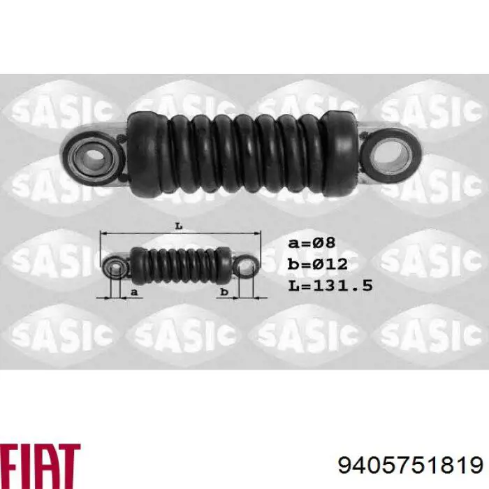 Натягувач приводного ременя Fiat/Alfa/Lancia 9405751819 ціна, від 26.95 USD