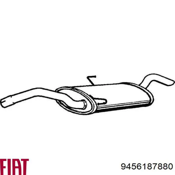 Вихлопна труба Fiat/Alfa/Lancia 9456187880 ціна, від 86.67 USD