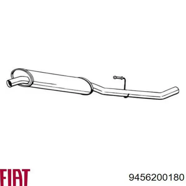 Глушник Fiat/Alfa/Lancia 9456200180 ціна, від 62.62 USD