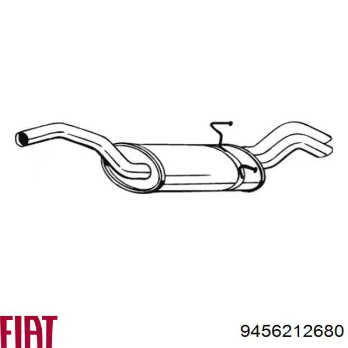 Глушник, задня частина 9456212680 Fiat/Alfa/Lancia