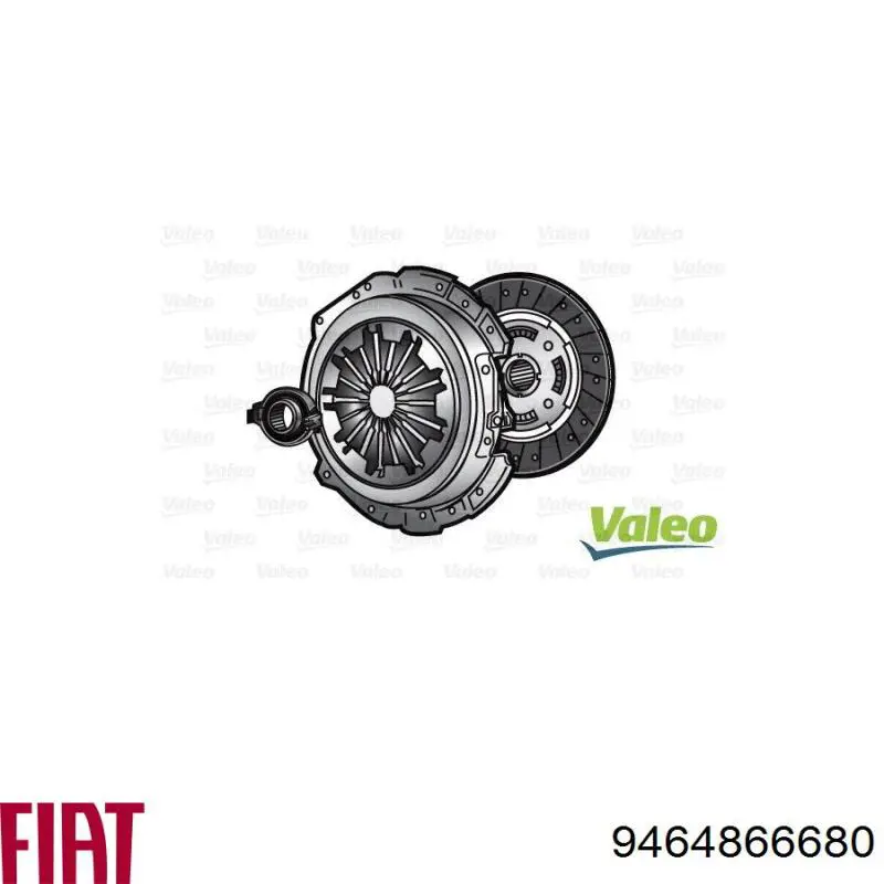 Комплект зчеплення (3 частини) Fiat/Alfa/Lancia 9464866680 ціна, від 120.93 USD