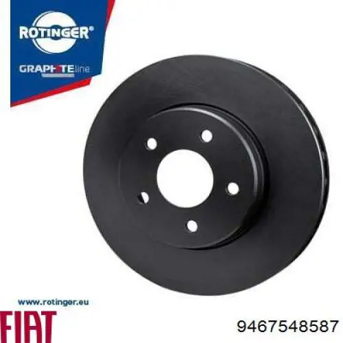 9467548587 Fiat/Alfa/Lancia Гальмо дискове переднє