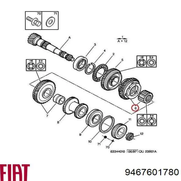 Купити FT62201 Fast Синхронізатор 1/2-ї передачі