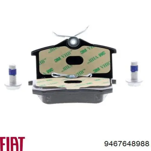 Задні дискові колодки Fiat/Alfa/Lancia 9467648988