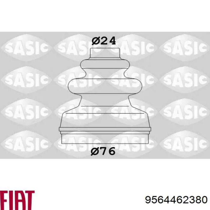 Пильник гранати внутрішній, передній півосі Fiat/Alfa/Lancia 9564462380 ціна, від 5.94 USD