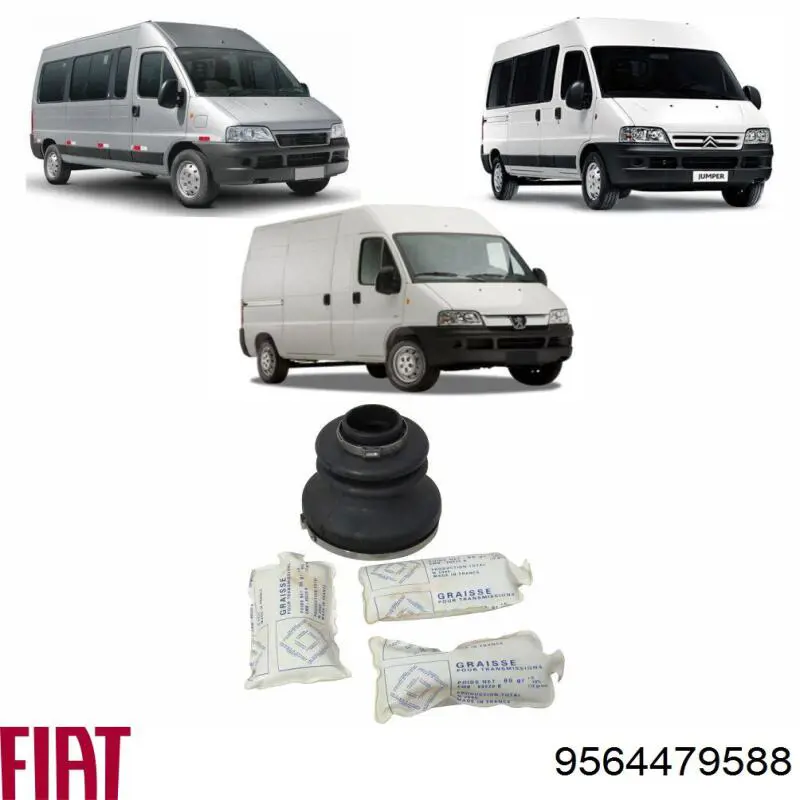 9564479588 Fiat/Alfa/Lancia Пильник ШРКШ внутрішній, передній півосі