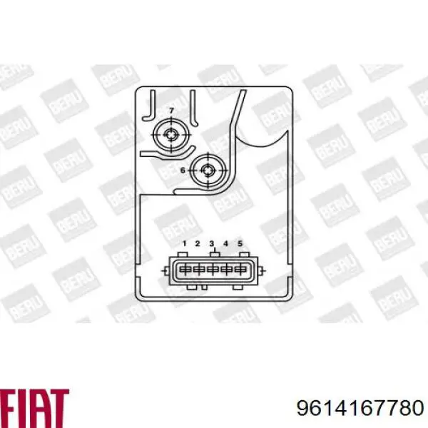 Реле свічок накалу 9614167780 Fiat/Alfa/Lancia