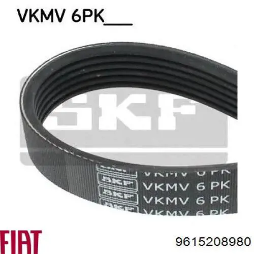 9615208980 Fiat/Alfa/Lancia Поліклиновий ремінь