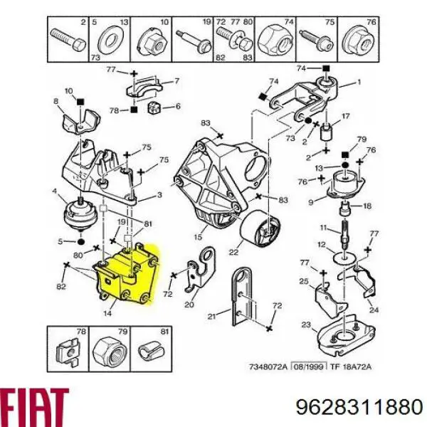 9628311880 Fiat/Alfa/Lancia 