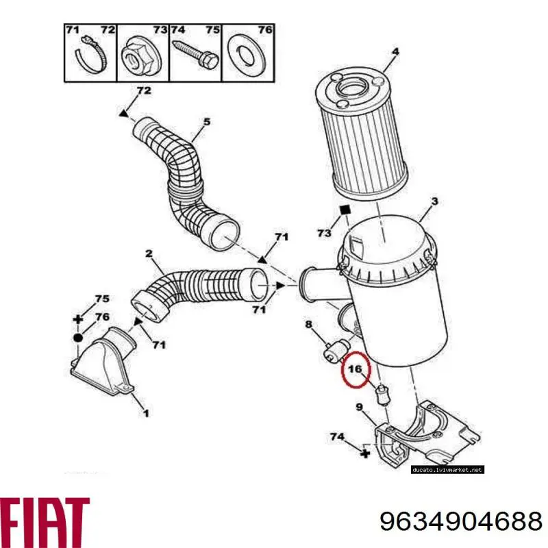  Fiat/Alfa/Lancia 9634904688