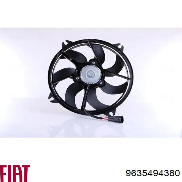Вентилятор системи охолодження лівий Fiat/Alfa/Lancia 9635494380 ціна, від 52.30 USD
